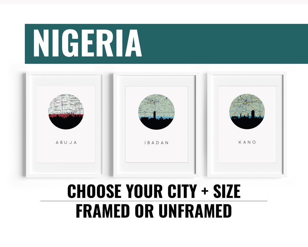 Nigeria Art Print Africa Wall Art Abuja Nigeria Poster Etsy