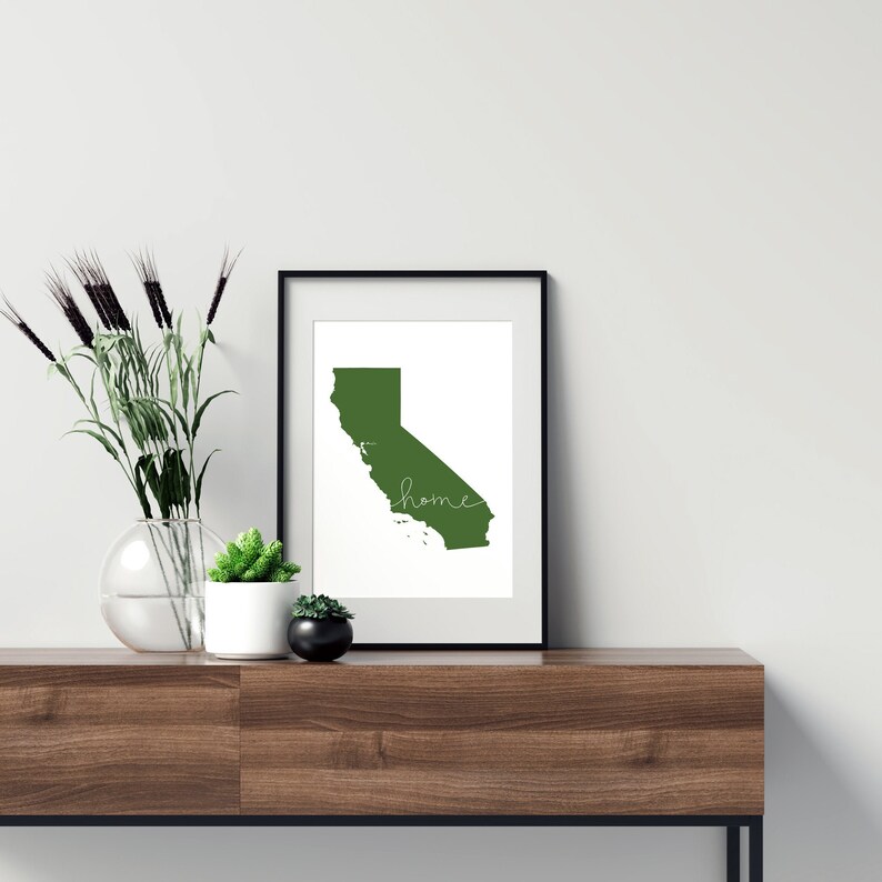 California west coast wall art California art California Etsy