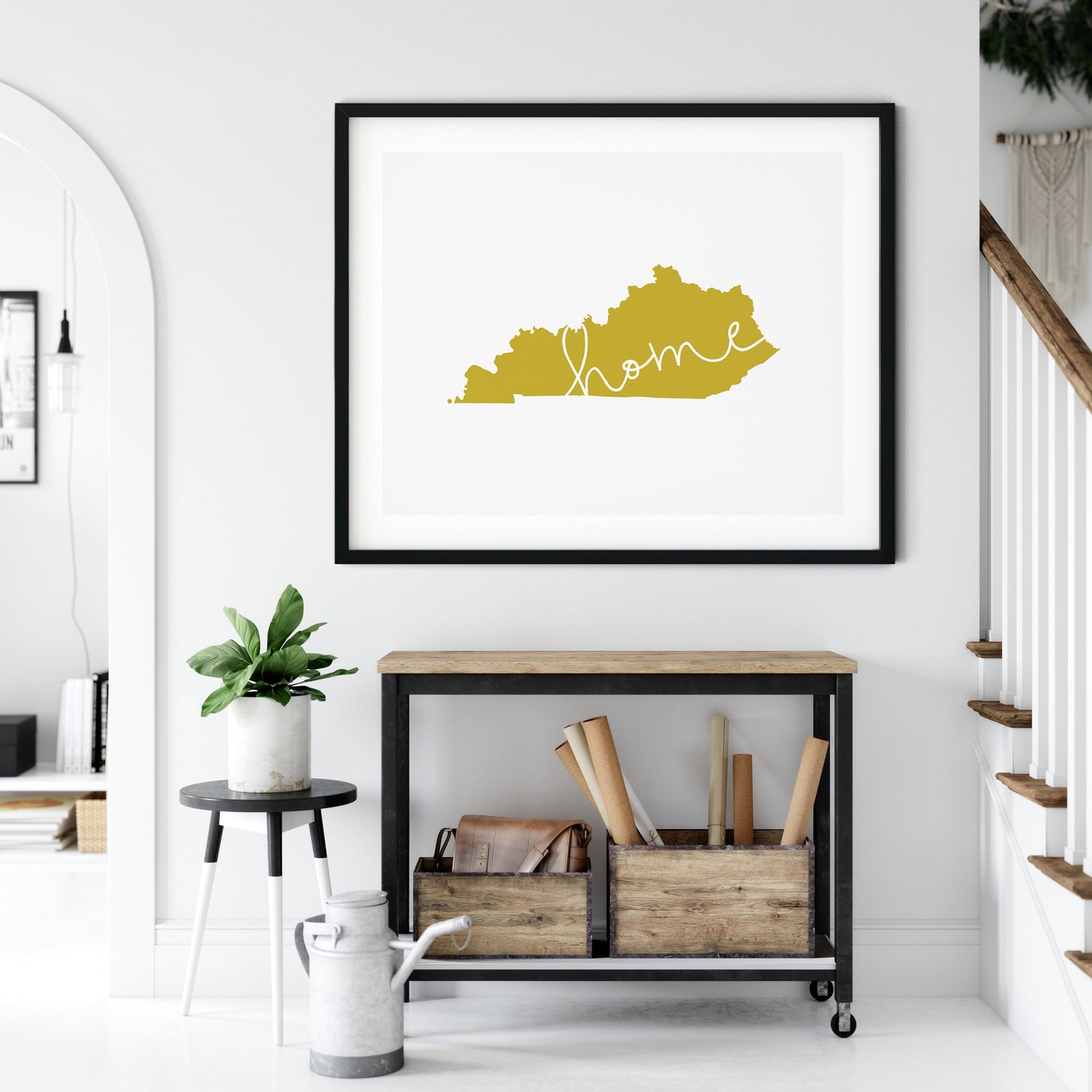 Kentucky art print Kentucky wall art old Kentucky home Etsy