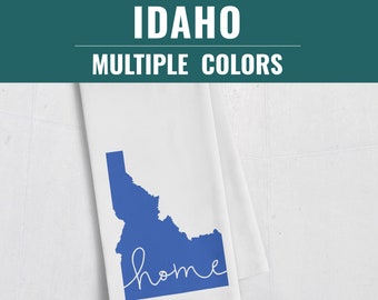 Idaho gifts, home state gifts, Idaho tea towel,  Boise Idaho housewarming gift, Idaho kitchen, Twin Falls Idaho, Meridian Idaho, Nampa Idaho