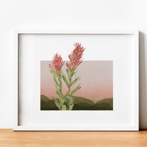 Wyoming Art Print - Botanical Poster, State Flower Prints, Jackson Hole Wall Art, Unique Cheyenne Gifts & Cody Decor