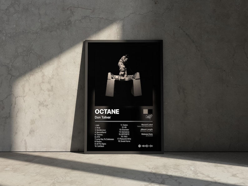 OCTANE Don Toliver Album Cover Personalized Physical Music Print octane-don-toliver-album-cover-personalized-physical-music-print