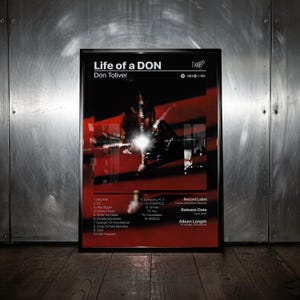 Life of a DON Don Toliver Album Cover – Personalized Digital Music Print | Custom Artist & Album Wall Art | Unique Music Gift For Fans