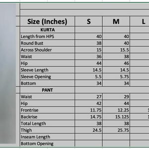 Light Green Floral Kurti Set with Mandarin Collar – Elegant Ethnic Wear - Top and Bottom image 8