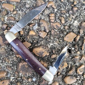 Klasyczny nóż kieszonkowy RHINO 32 Japan „Tough Sharp Dependable” – RZADKI! zdjęcie 5