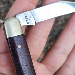 Klasyczny nóż kieszonkowy RHINO 32 Japan „Tough Sharp Dependable” – RZADKI! zdjęcie 4