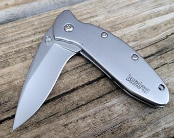 Pre-owned Silver Kershaw Scallion 1620FL USA Ken Onion