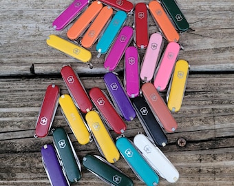 Używany wielofunkcyjny przyrząd Swiss Army Victorinox, 58 mm, różne kolory