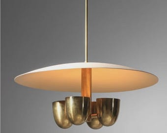 4-lichts moderne plafondhanger uit het midden van de eeuw Spoetnik-kroonluchter lichtdecor