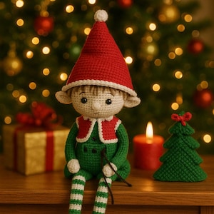 Christmas elf crochet pattern for decoration