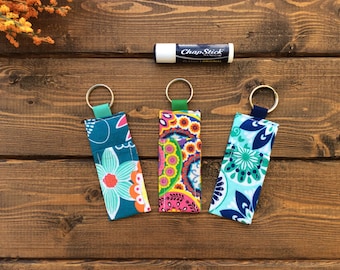 mothers day gift, chapstick holder keychain for women, lip balm holder, teenage girl gift, tween girl gift