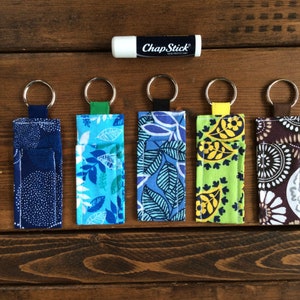 Chapstick holder keychain, mothers day gift, teenage tween girl birthday gift,  teacher appreciation gift, lip balm