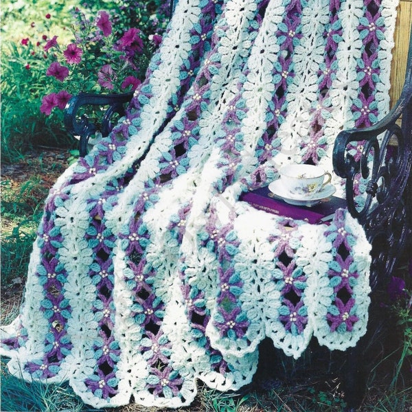 Flower Afghan - Etsy