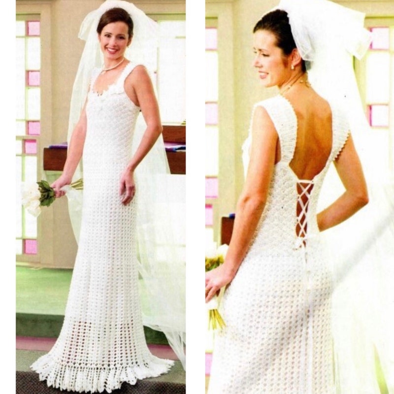 Crochet Wedding Dress Pattern - Etsy
