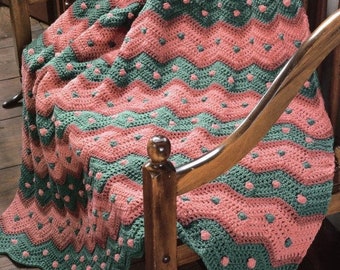 Vintage Crochet Blanket Pattern Native American Navajo Indian Afghan ...