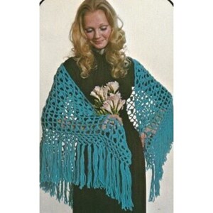 Vintage Crochet Pattern Show off Shawl Wrap PDF Pattern Leaflet INSTANT DOWNLOAD 3 Different Shawls Designs to Crochet