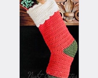 Vintage Christmas Stocking Crochet Pattern Quick and Easy Classic Stockings PDF Instant Digital Download