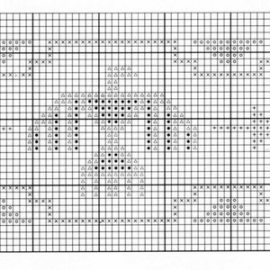 Puede incluir: Patr&oacute;n de punto de cruz en blanco y negro con un dise&ntilde;o geom&eacute;trico. El patr&oacute;n presenta una variedad de formas, incluyendo c&iacute;rculos, cuadrados y tri&aacute;ngulos.