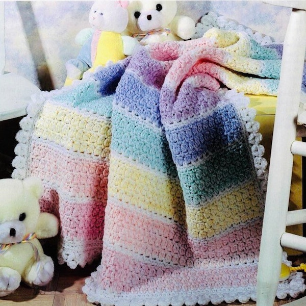 Pastel Baby Blanket - Etsy