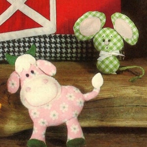 Vintage Sewing Pattern Barn Yard Animals Plush Stuffed Plush Toys PDF ...