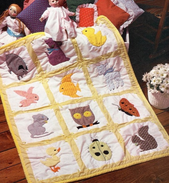 Applique baby 2025 blanket