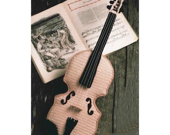 Vintage Crochet Pattern Amigurumi Fiddle Violin Plush Toy Instrument PDF INSTANT Digital DOWNLOAD Bluegrass Classical Country Western