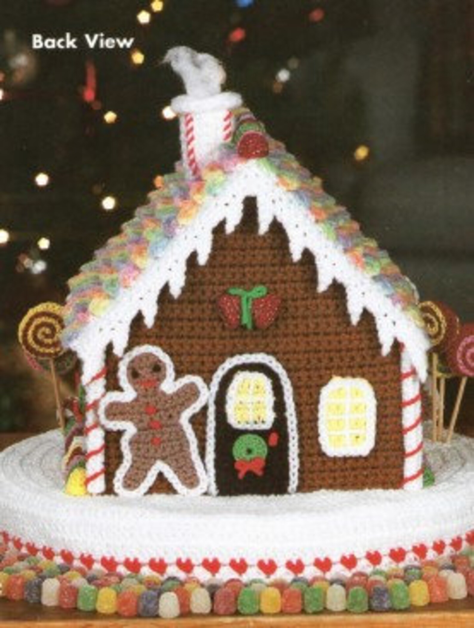 Vintage Christmas Crochet Pattern Book Leaflet Gingerbread Etsy