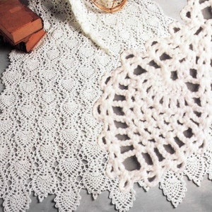 Vintage Mile a Minute Crochet Pattern Heirloom Lacy Pineapple Strip Afghan Throw Blanket PDF Instant Digital Download Lapghan