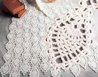 Vintage Mile a Minute Crochet Pattern Heirloom Lacy Pineapple Strip Manta afgana PDF Descarga digital instantánea Lapghan