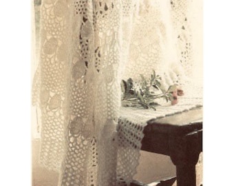 Vintage Baby Blanket Crochet Pattern Heirloom Victorian Lacy Baby Afghan  PDF Instant Digital Download