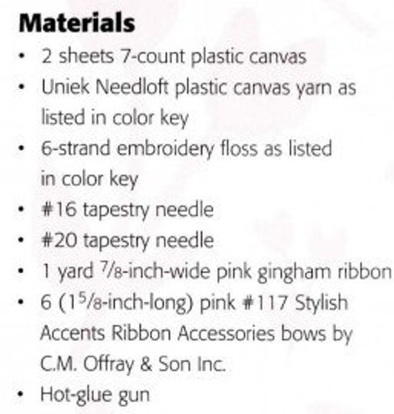 Plastic Canvas Sheets & Accessories