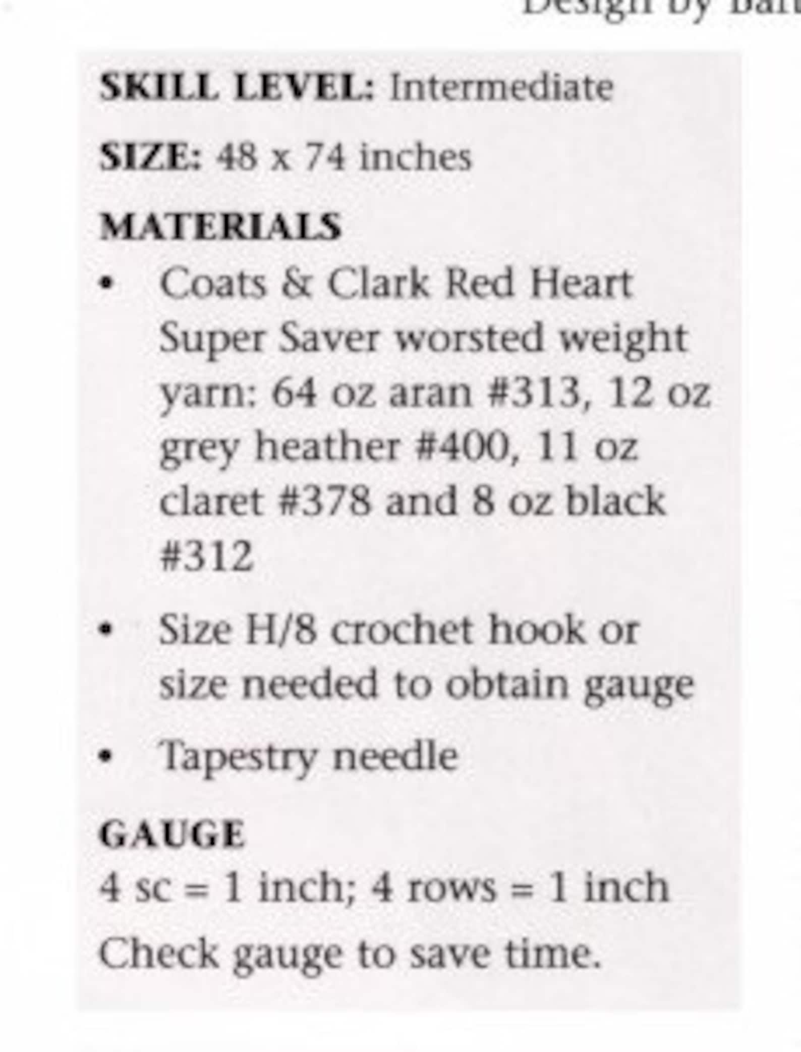 Vintage Crochet Blanket Pattern Native American Navajo Indian Afghan ...