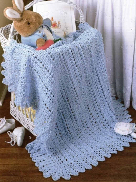 Vintage Crochet Pattern Play Time Elegant Lacy Baby Afghan Blanket PDF Instant Digital Download Stroller Cover Shower Gift Etsy Canada