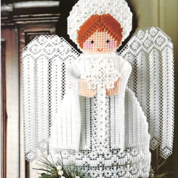 Plastic Canvas Angel Tree Topper Etsy