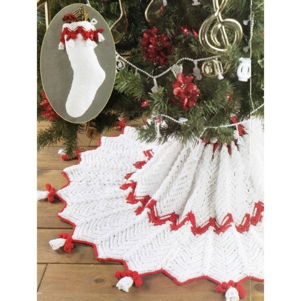 Christmas Tree Skirt Pattern Crochet Etsy