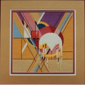 Vintage Cross Stitch Pattern Frank Lloyd Wright Frozen Spheres Preproduction PDF Pattern INSTANT Digital DOWNLOAD