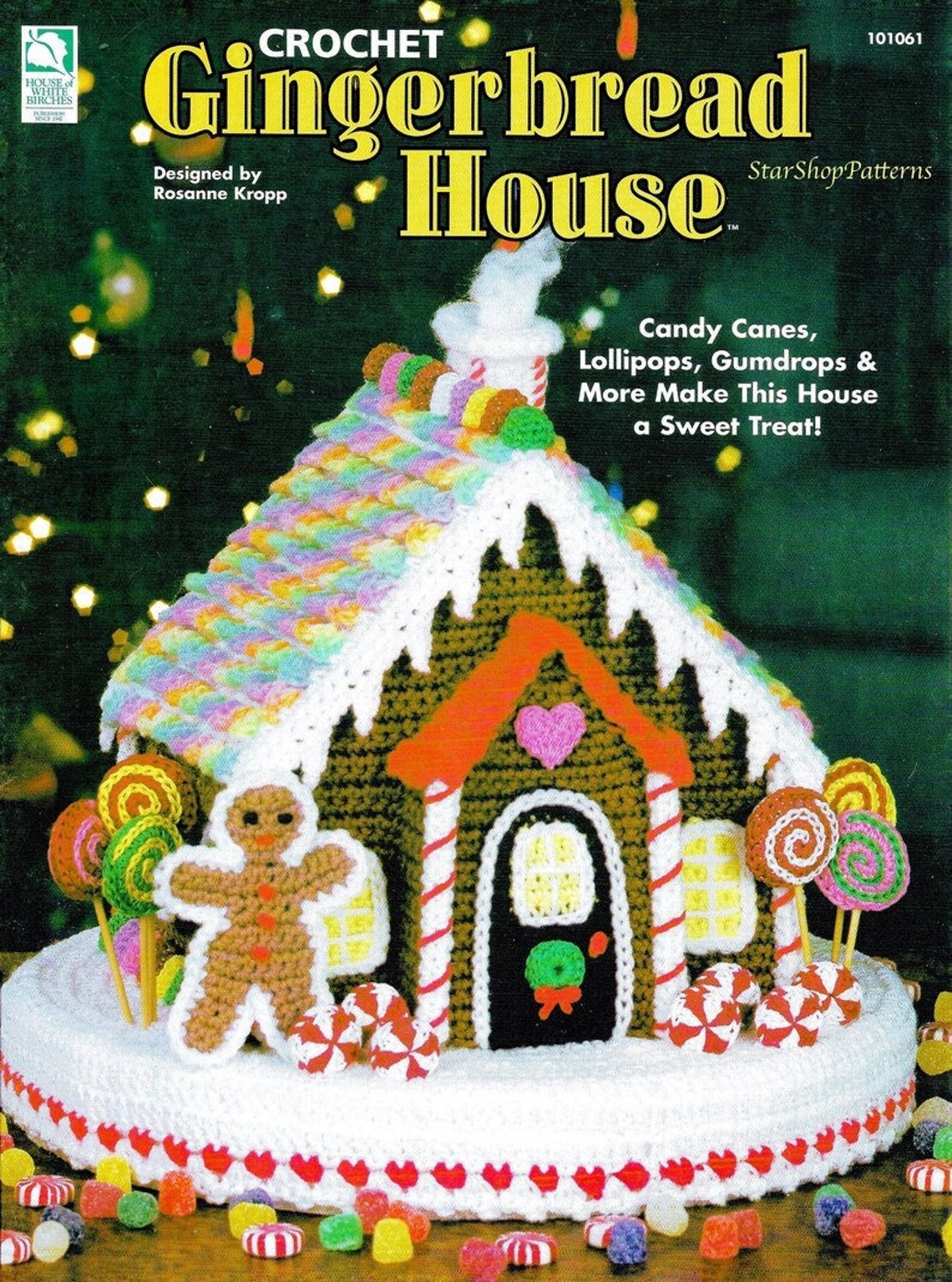 Vintage Christmas Crochet Pattern Book Leaflet Gingerbread Etsy