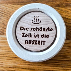 Duftstein aus Beton und Buchenholz – natürlicher Raumduft ohne Strom
