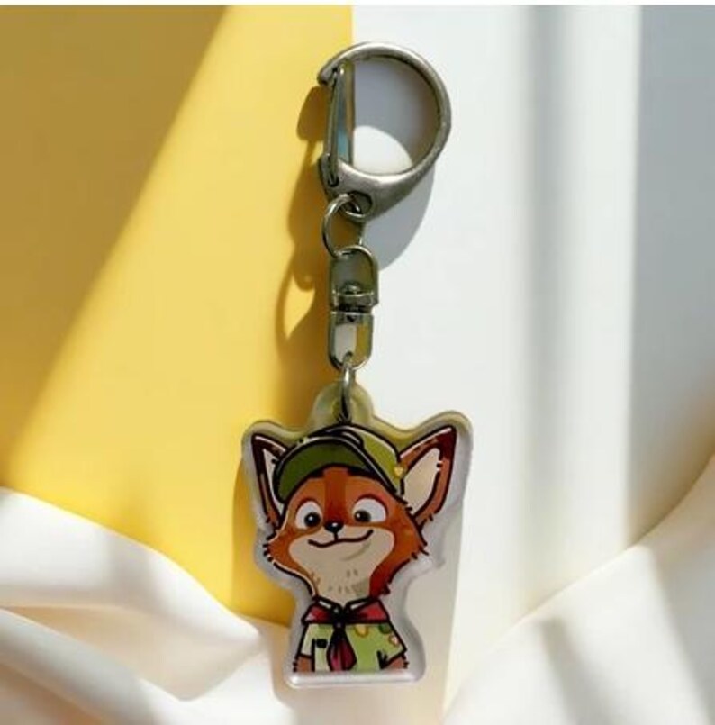 Zootopia Rabbit Keychain Zootopia Couple Keychains – Handmade Nick the Fox & Judy the Bunny ...