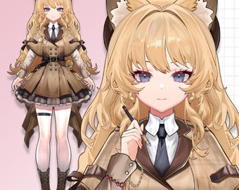 Modelo Vtuber Live2D prediseñado: listo para usar, compatible con VTubeStudio