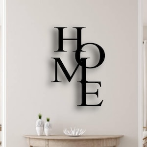 HOME I Zuhause I Wanddekoration I Schriftzug I Wandtattoo I Wanddeko I Holz I Holzschriftzug I Treppenhaus | Schild | Deko | Flur | Geschenk