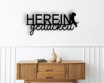 Welcome! | Wall Decor | Wall Decal | Hallway | Decor | Wooden Lettering | Wall Decor | Wood | Gift | Line Art | Modern | Welcome
