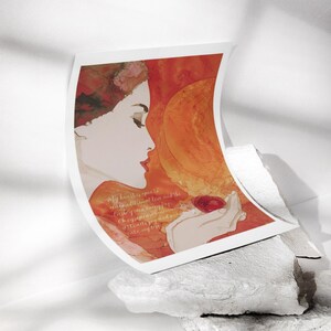 Ruby Prosperity Art Print | Gemstone Vibrations Wall Art, Positive Energy Poster