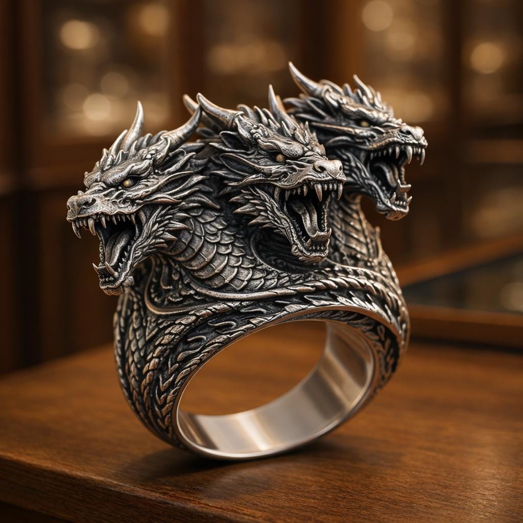 Godzilla silver ring - Etsy 日本