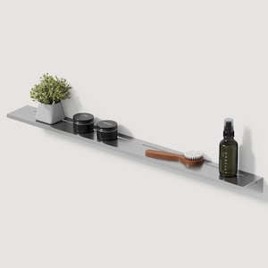 Badrumshylla - Stålduschhylla - 75 cm | 29,53" - Rostfri badrumsförvaring