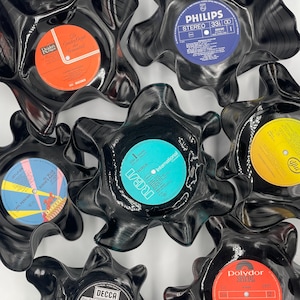 Custom Vinyl Decal Bowl - Upcycled Decorative with Lettering Wall Art Home Decor Centerpiece