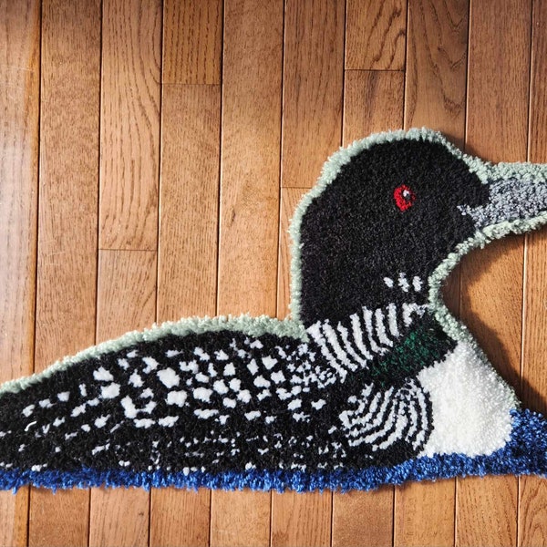 Common Loon - Tufted rug Made to Order