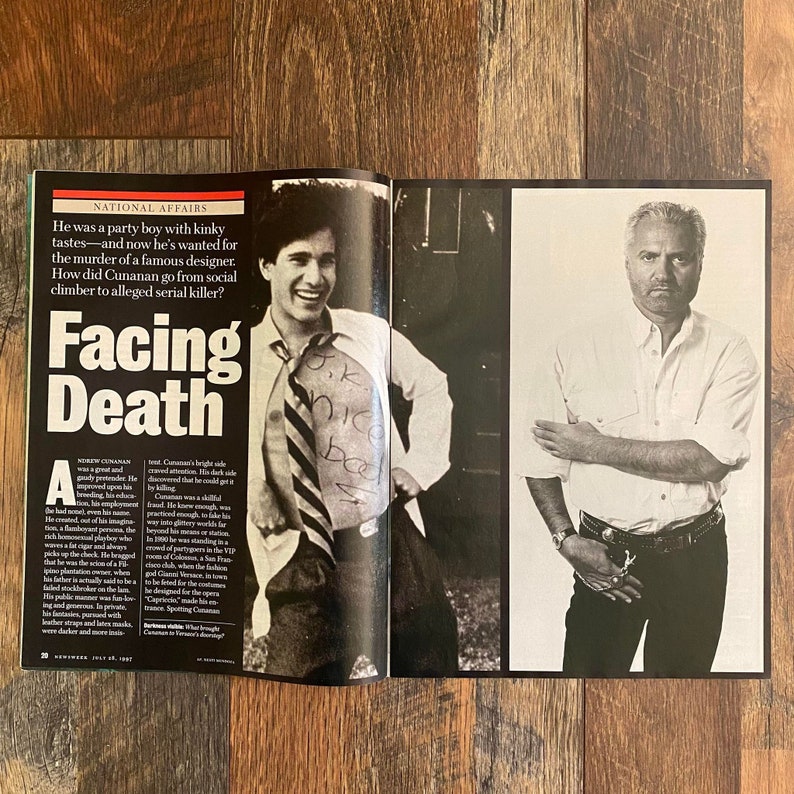 Newsweek Andrew Cunanan Behind The Mask True Crime Magazine Gianni Versace Death image 3