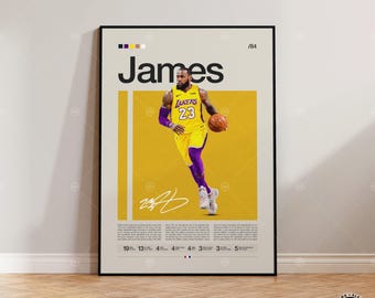 レブロン・ジェームズ ポスター | NBA ポスター | ロサンゼルス