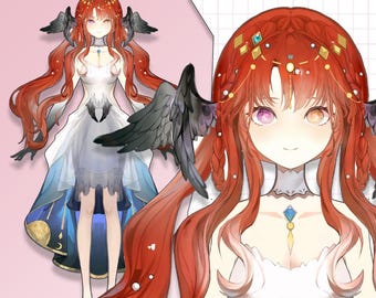 Premade Live2D Vtuber-model: klaar voor gebruik, compatibel met VTubeStudio